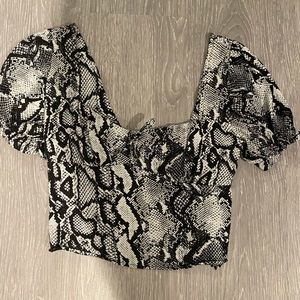 Urban Outfitters Snakeskin Top